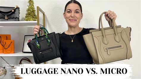 celine nano vs micro luggage